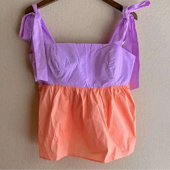 Lilly Pulitzer | Anlee Cotton Top, Purple Iris Bellini (12) - Picture 4 of 9